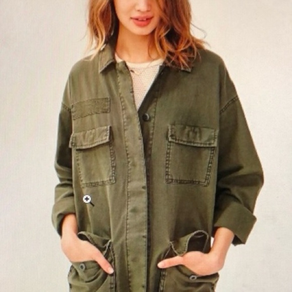 Urban Outfitters BDG Large Outback Linen Surplus Jacket